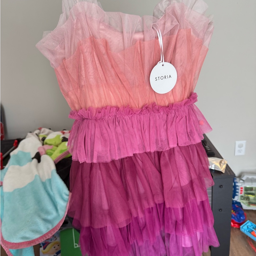 Storia Multicolor Tulle Dress